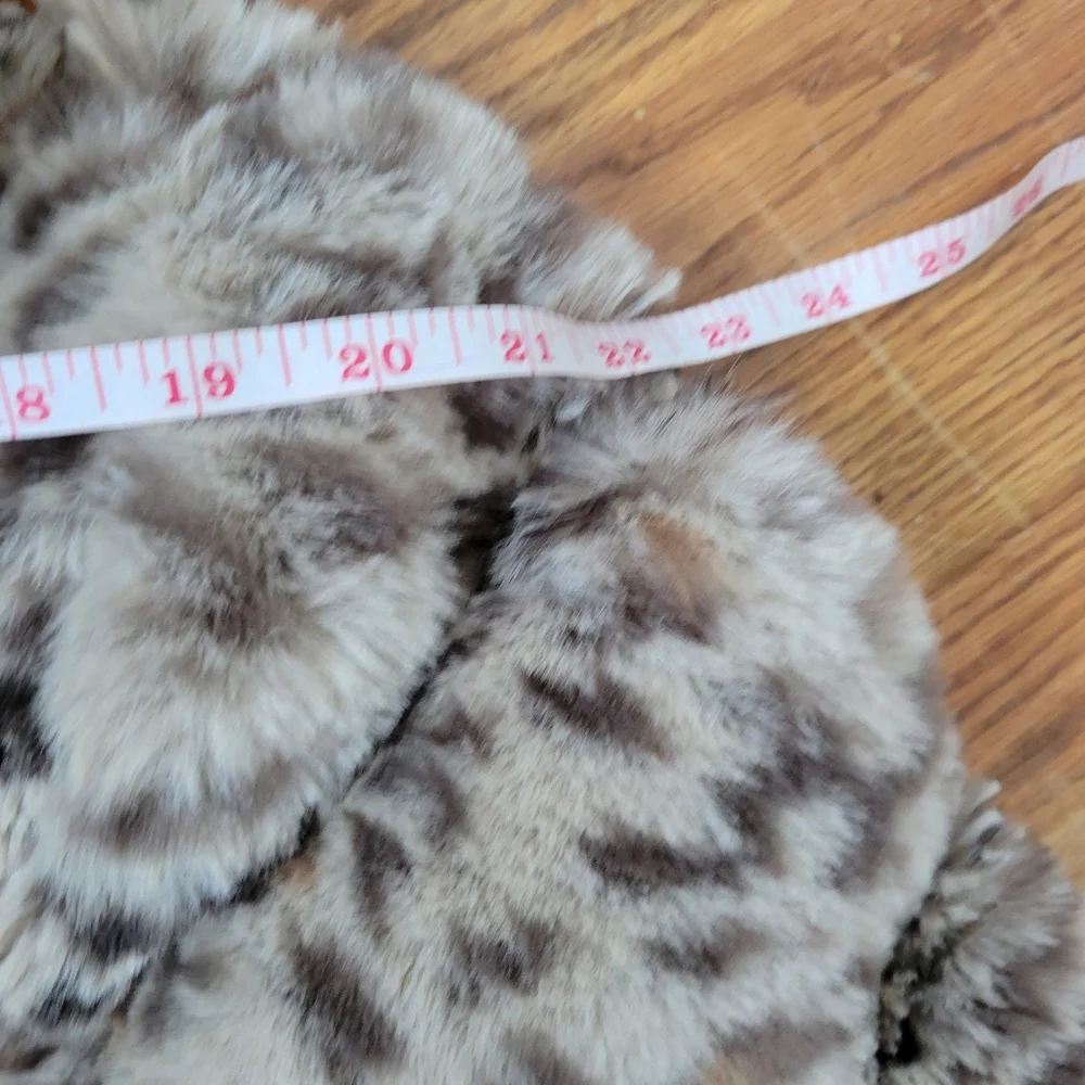 Sofia by Sofia Vergara Faux Fur Leopard Print Bomber Jacket Size S - Picture 13 of 16